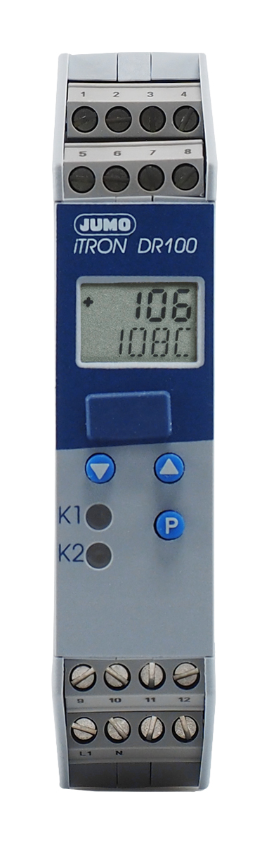Jumo iTRON PID Temperature Controller, 2 Output Relay, 110 → 240 V ac Supply Voltage