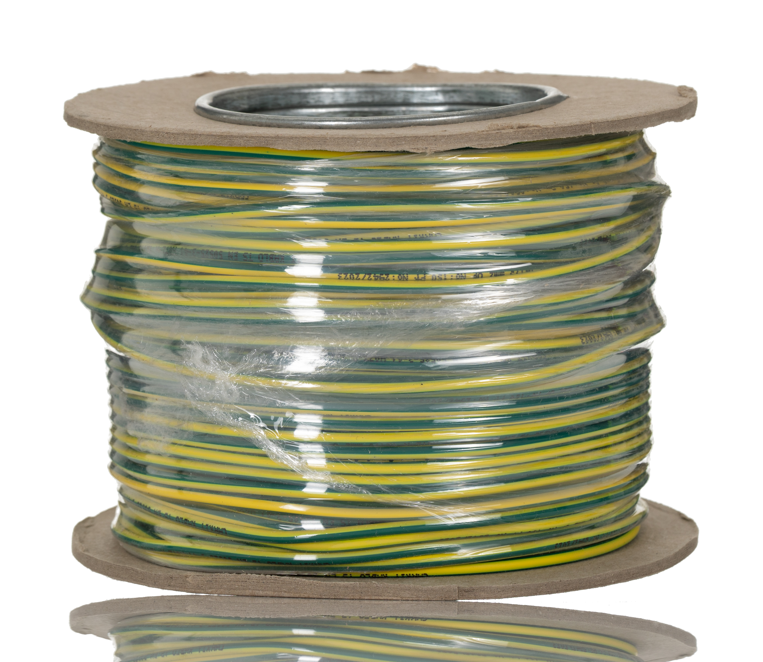 RS PRO Green/Yellow 1.5mm² Hook Up Wire, 16 AWG, 7/0.53 mm, 100m, Polyolefin Cross-linked EI5, Type EI 5 to EN 50363-5