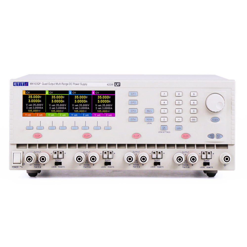 Aim-TTi MX Series Digital Bench Power Supply, 0 → 35V, 6A, 4-Output, 420W