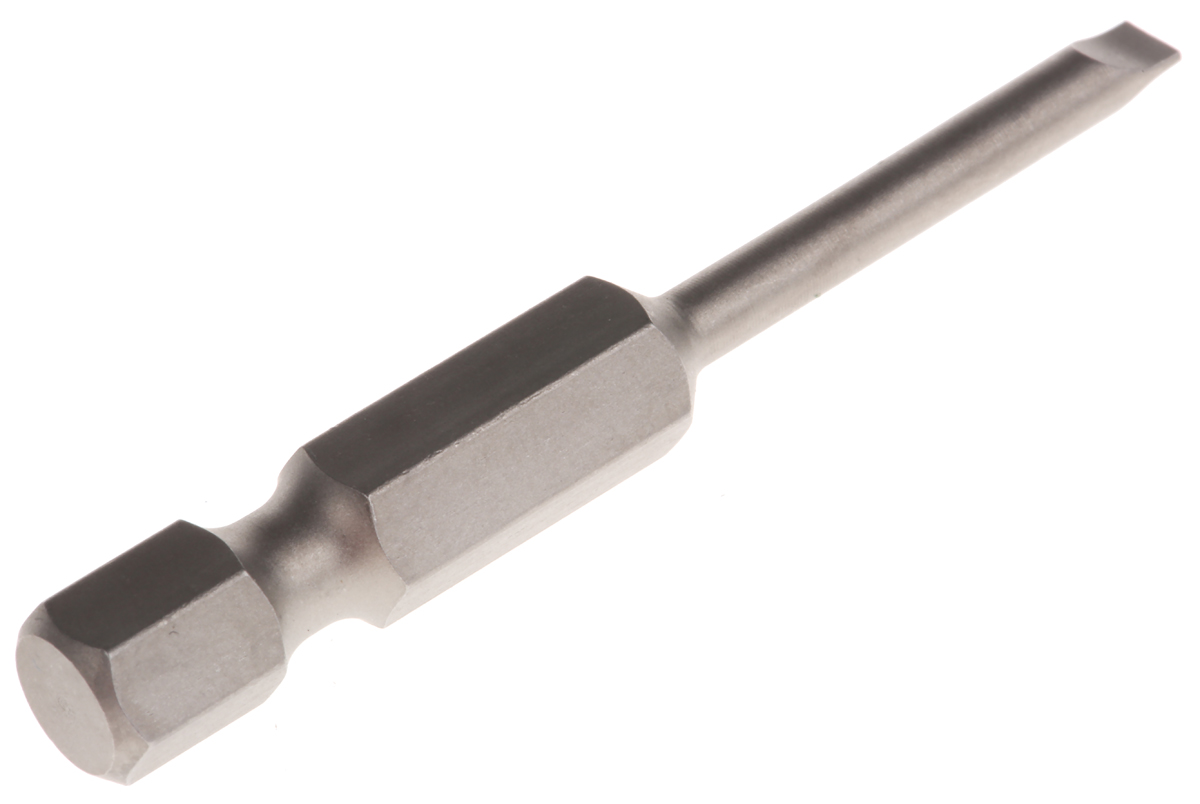 Wiha Slotted Screwdriver Bit, SL3 Tip