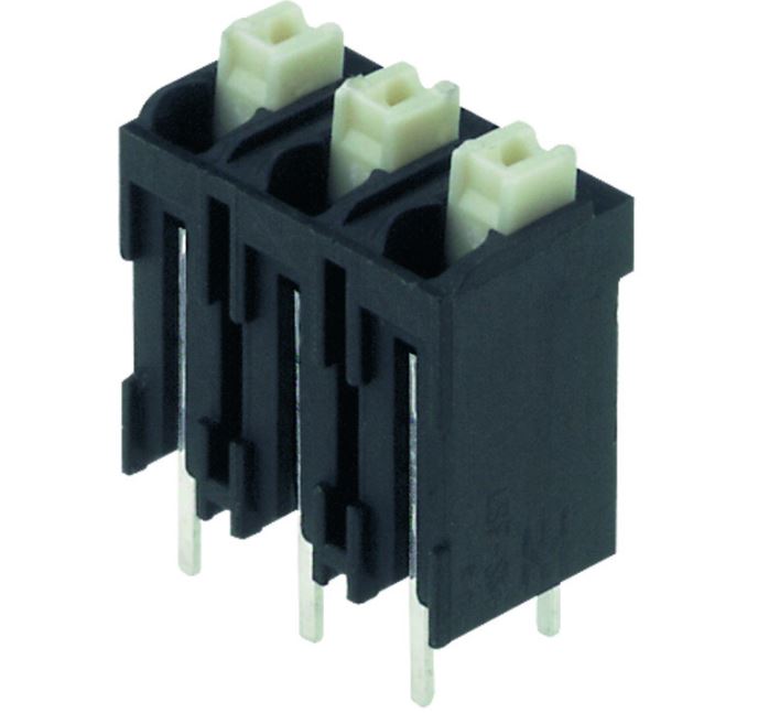 Weidmuller LSF Series PCB Terminal Block, 2-Contact, 5mm Pitch, Surface Mount, 1-Row, Through Hole Termination