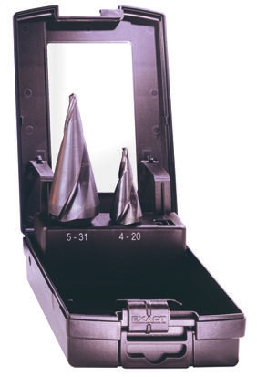 RS PRO 2-Piece Step Drill Bit Set for Metal, 31mm Max, 5mm Min, HSS Bits