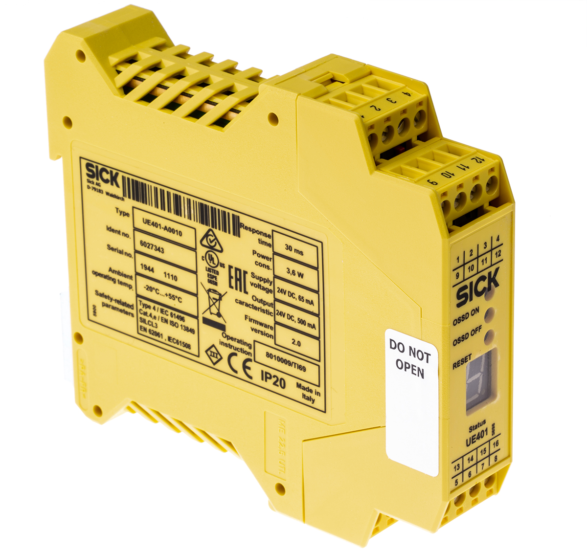 SICK UE401 Safety Relay 24V dc