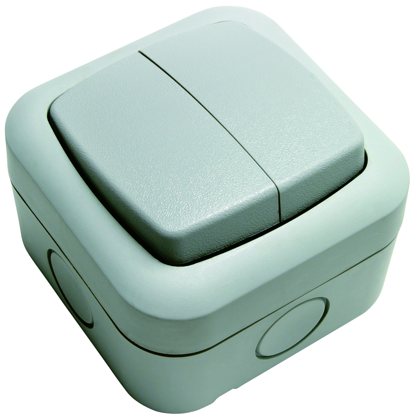 Timeguard Grey Outdoor Light Switch, 2 Way, 2 Gang, Powerseal