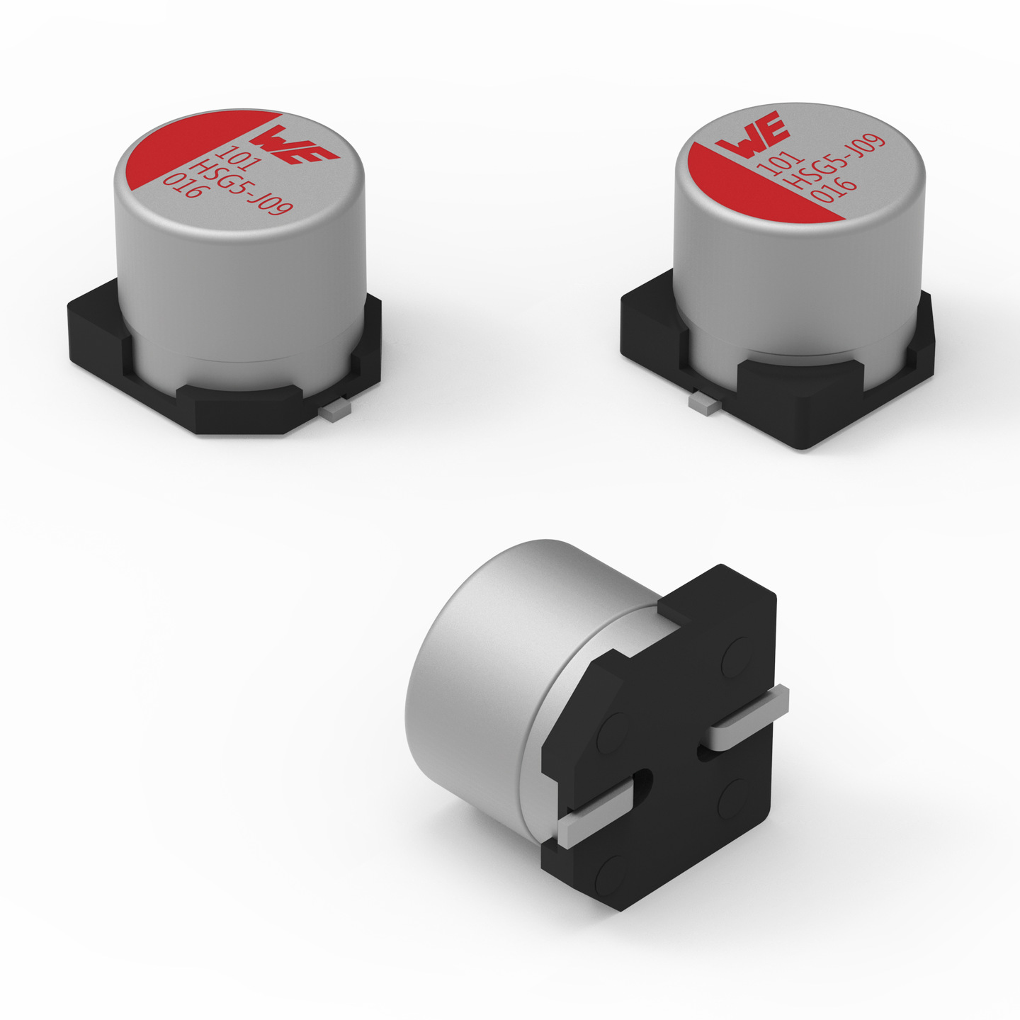 Wurth Elektronik 22μF Surface Mount Aluminium Polymer Capacitor, 100V dc