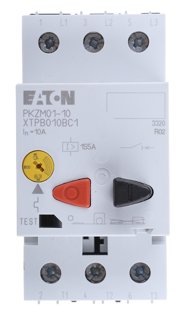Eaton 6.3 → 10 A Motor Protection Circuit Breaker, 690 V ac