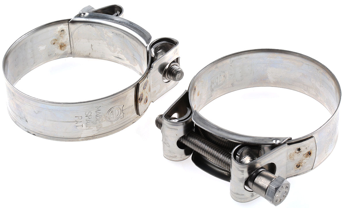 MIKALOR Stainless Steel, Zinc-Plated Steel (Bolt) Hex Screw Bolt Drive, 20mm Band Width, 68 → 73mm ID