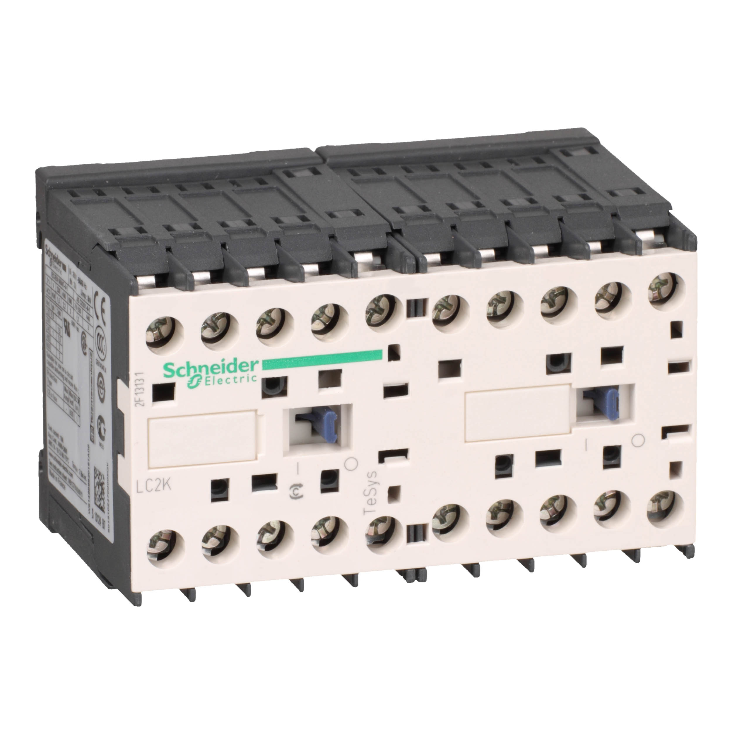 Schneider Electric TeSys K Contactor, 24 V ac Coil, 3-Pole, 6 A, 3 kW, 1NC