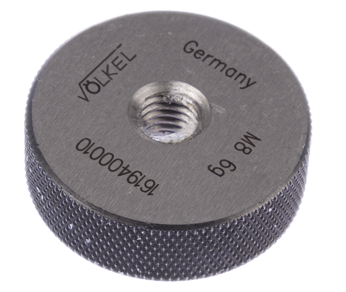 Volkel M8 x 1.25 Ring Thread Gauge Ring Gauge, 1.25mm Pitch Diameter