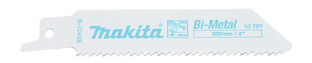 Makita, 10 Teeth Per Inch 100mm Cutting Length Reciprocating Saw Blade, Pack of 5