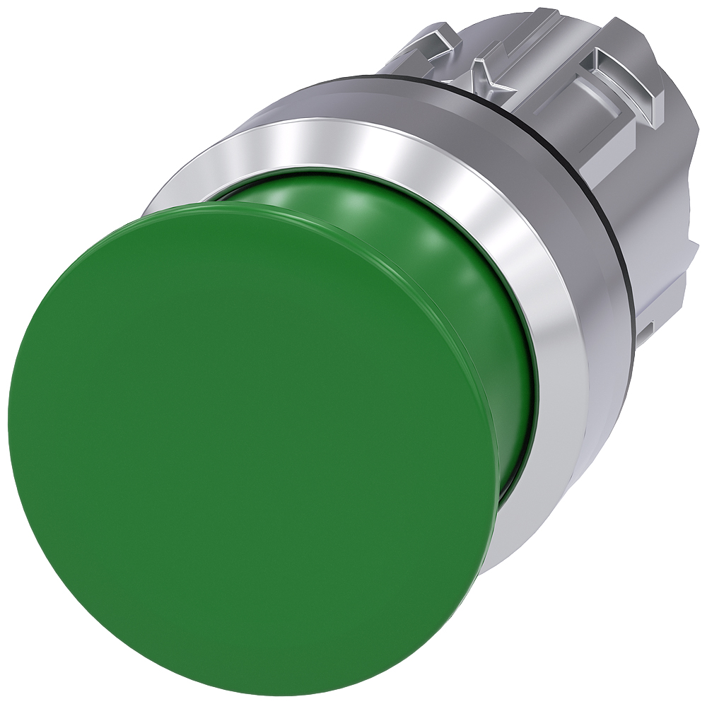 Siemens SIRIUS ACT 3SU10 Series Green Momentary Push Button Head, 22mm Cutout, IP66, IP67, IP69K