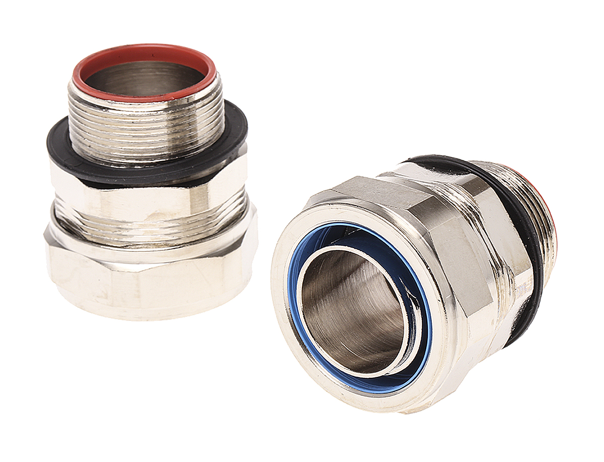 Adaptaflex Swivel, Conduit Fitting, 1in Nominal Size, M32, Brass, Metallic IP66, IP67, IP68, IP69K rating