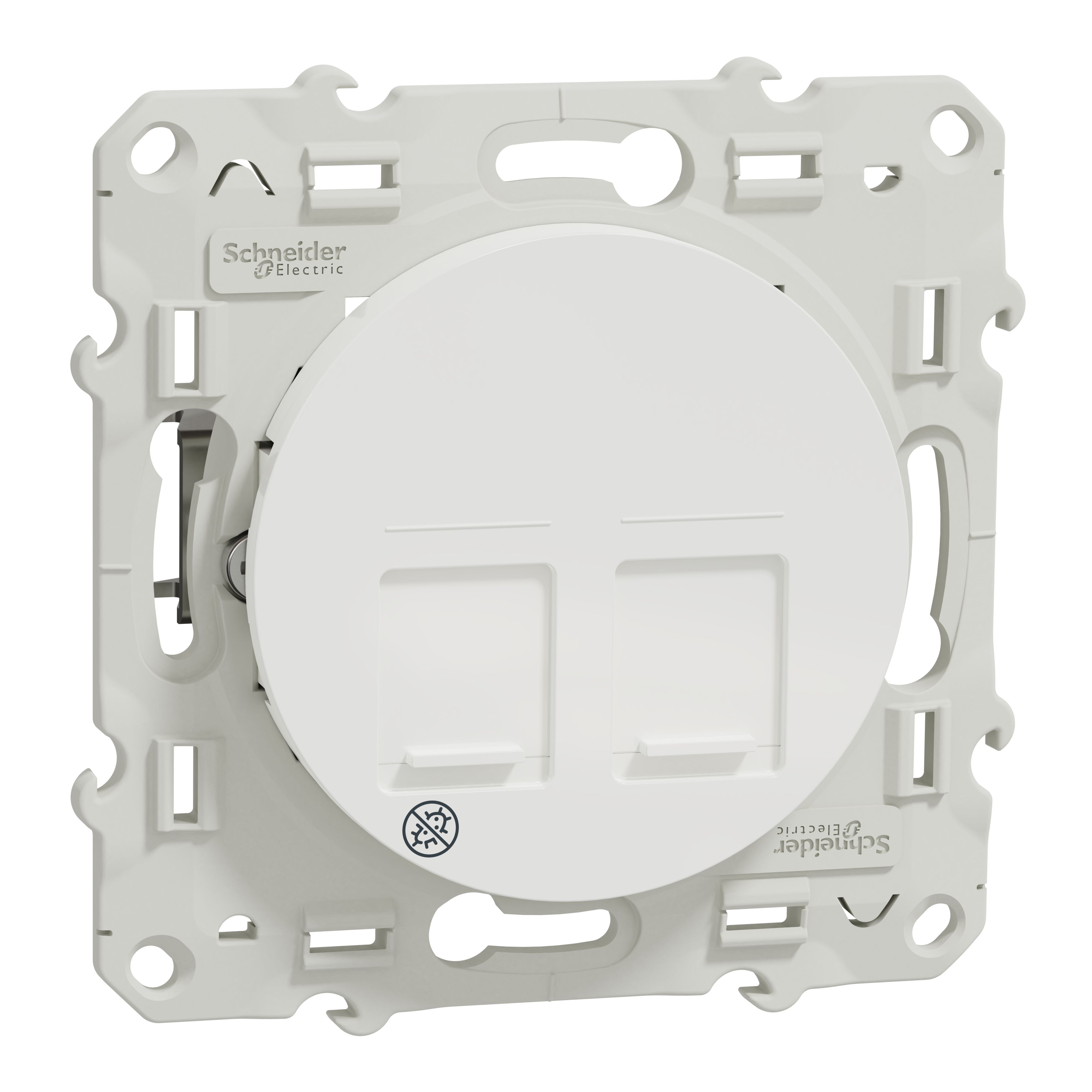 Schneider Electric White, 2 Way, 1 Gang, Odace