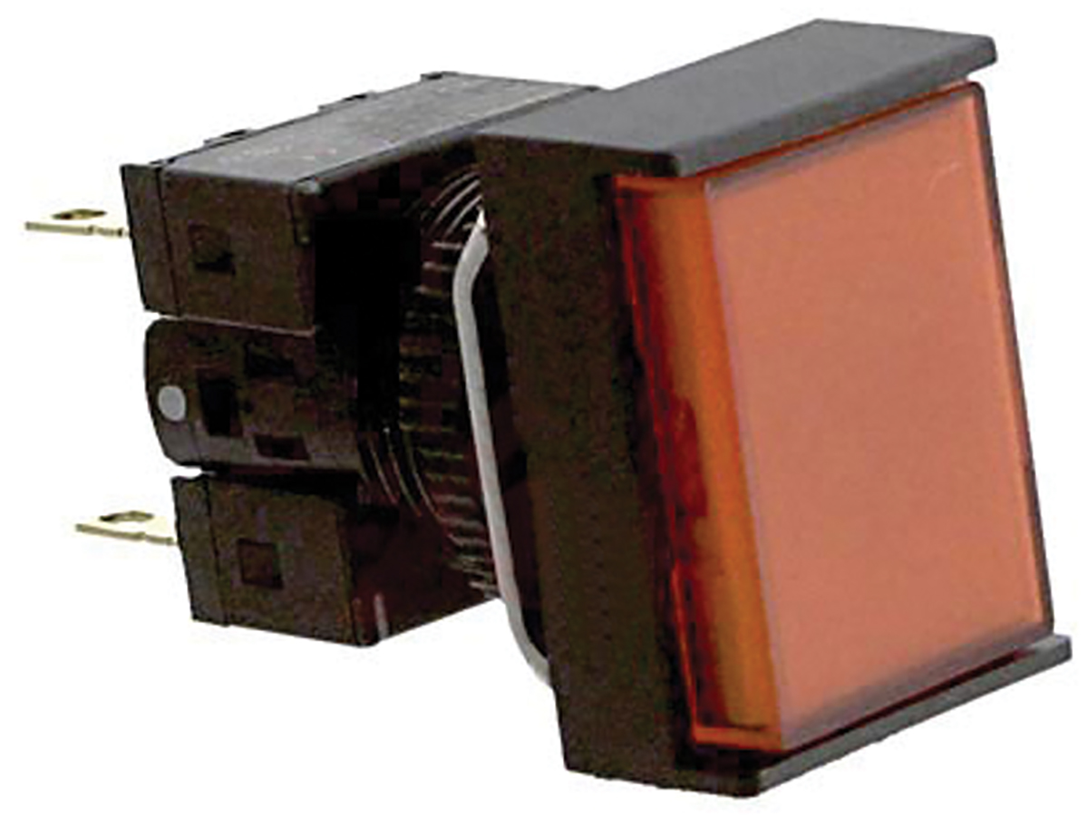 Omron A16 Series Illuminated Push Button, Panel Mount, 16mm Cutout, DPDT, IP65