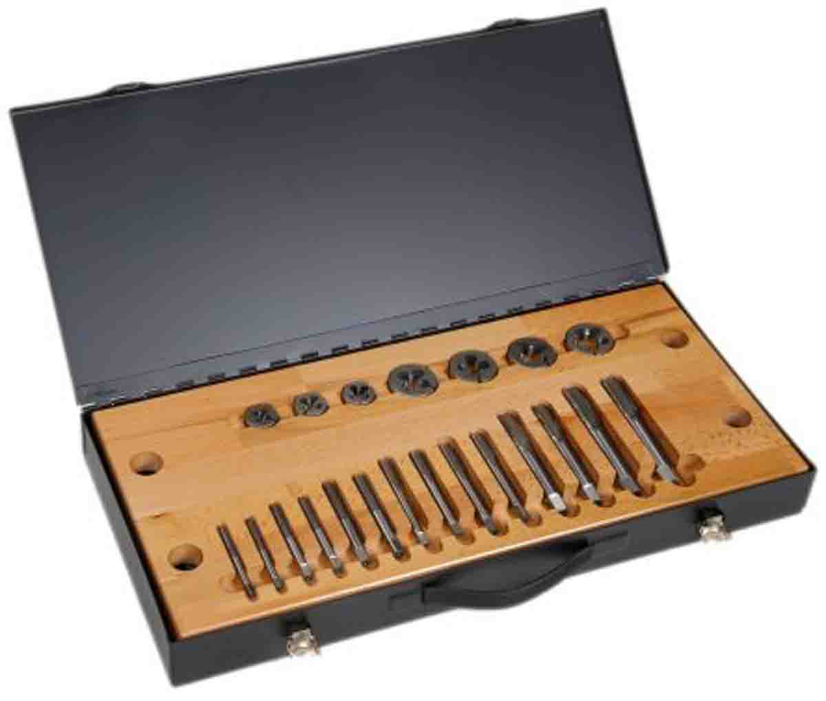 RS PRO 25-Piece HSS Thread Tap & Die Set, 1/4 in UNF - 3/4 in UNF Taps, 1/4 in UNF - 3/4 in UNF Dies