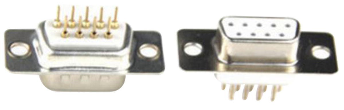 Provertha TMC 25 Way Through Hole D-sub Connector Socket, 2.84mm Pitch, with 4-40 UNC Inserts