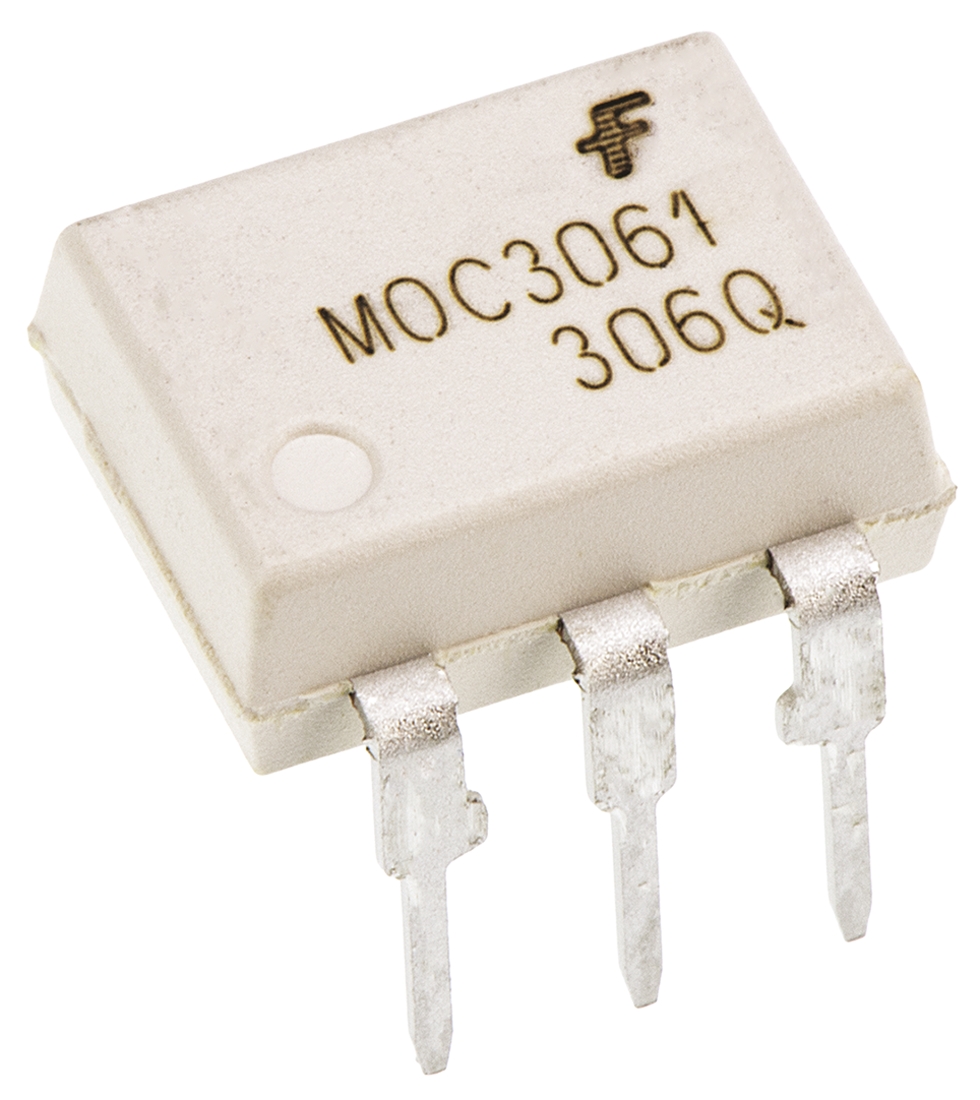 onsemi, MOC3061M AC Input Triac Output Optocoupler, Through Hole, 6-Pin PDIP