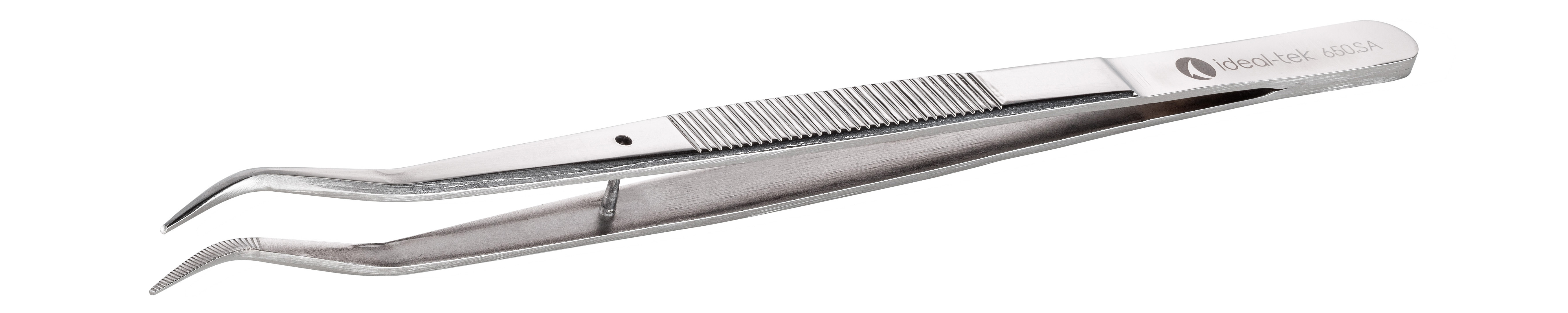ideal-tek 155 mm, Stainless Steel, Bent, Tweezers