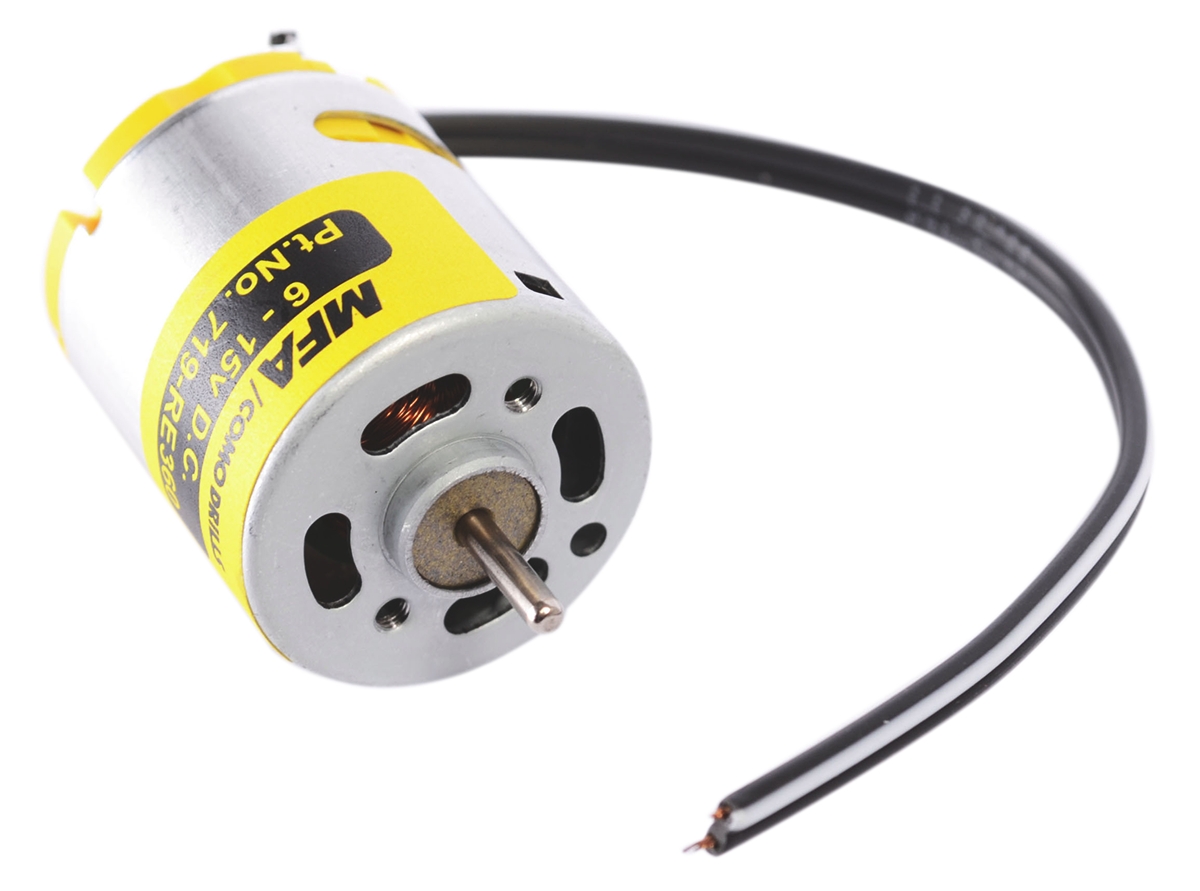RS PRO Brushed Geared DC Geared Motor, 12.8 W, 12 V dc, 223 gcm, 5258 rpm, 3.175mm Shaft Diameter