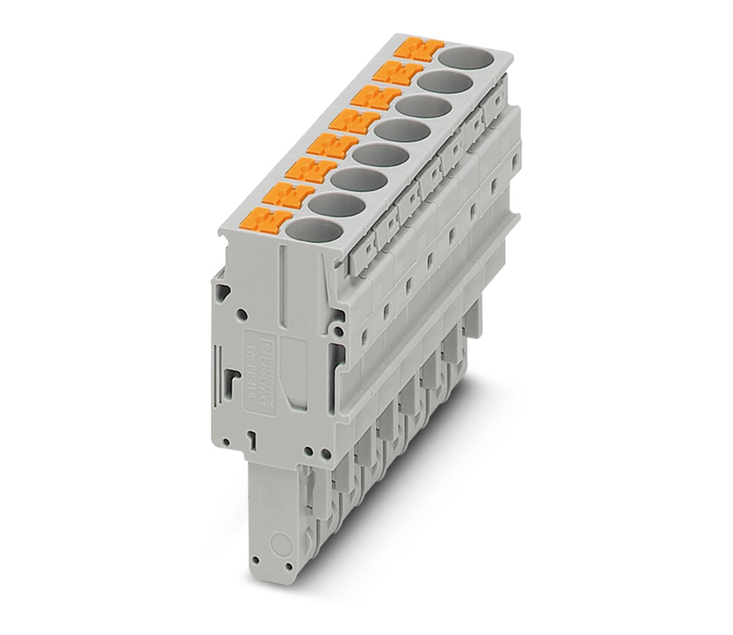 Phoenix Contact, 8.2 mm Pitch, PP-H 6/ 8, Pluggable Terminal Block, Plug, Push In Termination, 3061635