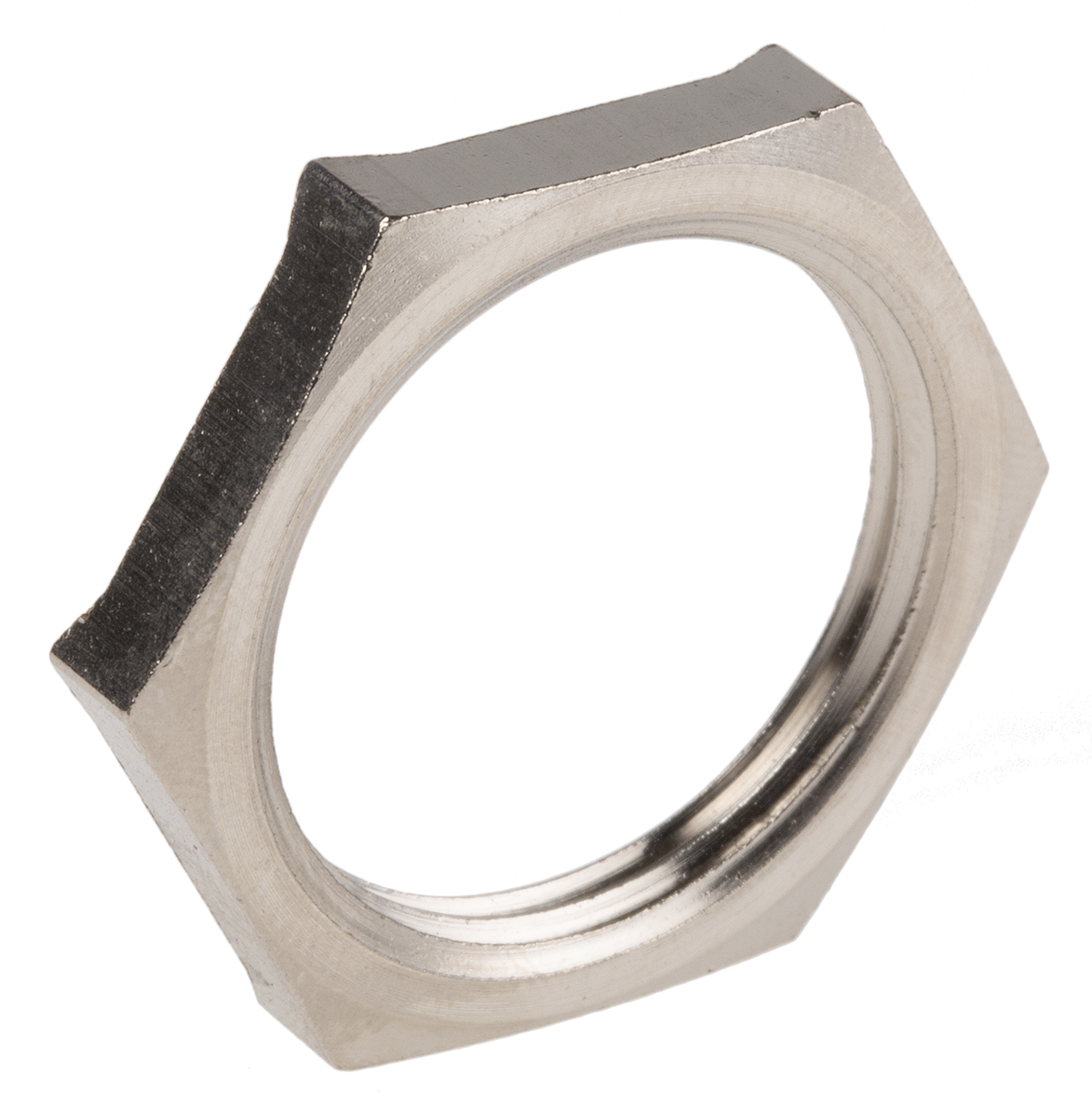 Lapp Silver Nickel Plated Brass Cable Gland Locknut, M25 Thread