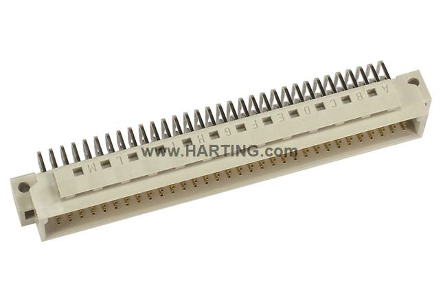 HARTING DIN 41612 96 Way 2.54mm Pitch, Type C, 3 Row, Angled DIN 41612 Connector, Plug