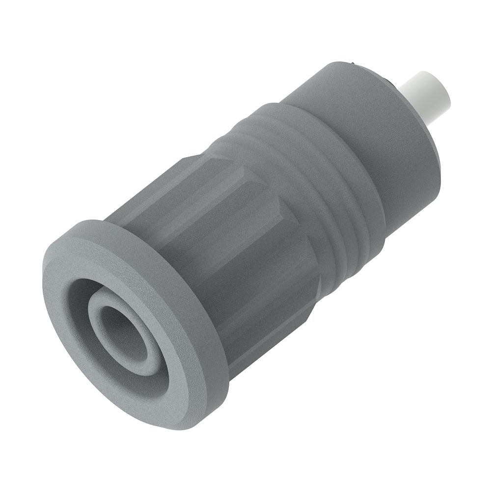 Electro PJP Green Female Banana Socket, 4 mm Connector, Press Fit Termination, 25A, 1kV, Nickel Plating