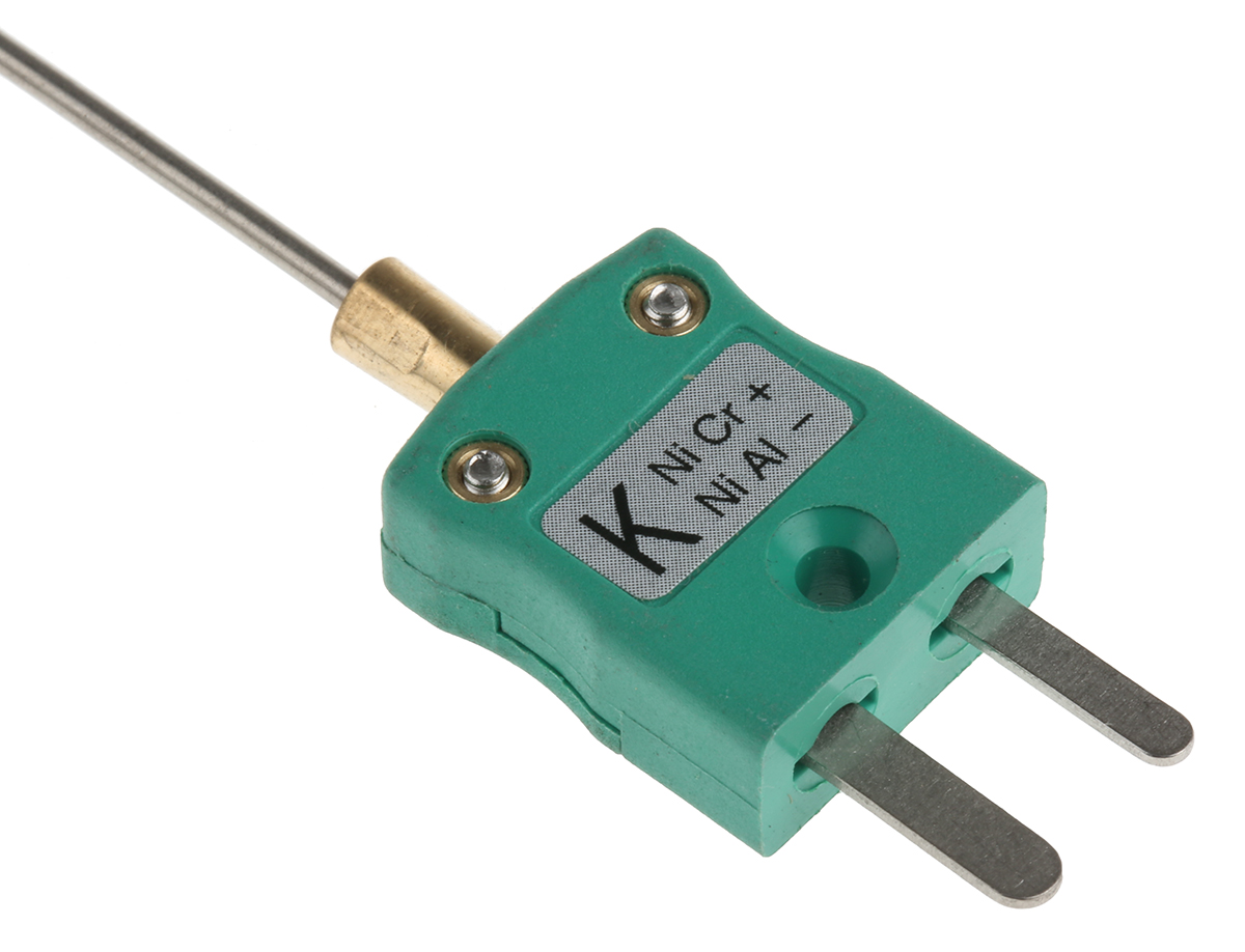 RS PRO SYSCAL Type K Mineral Insulated Thermocouple 150mm Length, 1.5mm Diameter → +1100°C