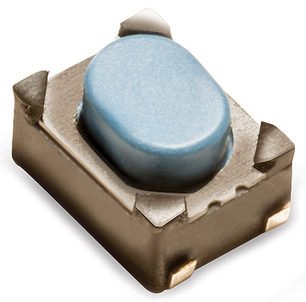 C & K IP40 Black Button Tactile Switch, SPST 50 mA 3mm Surface Mount
