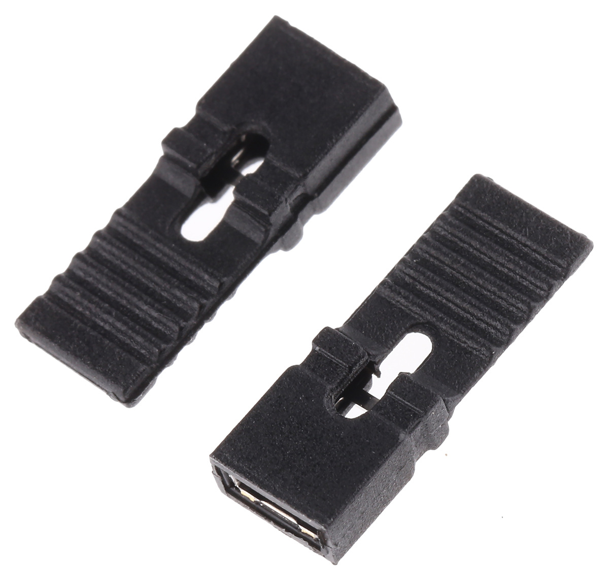 ASSMANN WSW Jumper Female Straight Black Closed Top, Handle Pull 2 Way 1 Row 2.54mm Pitch