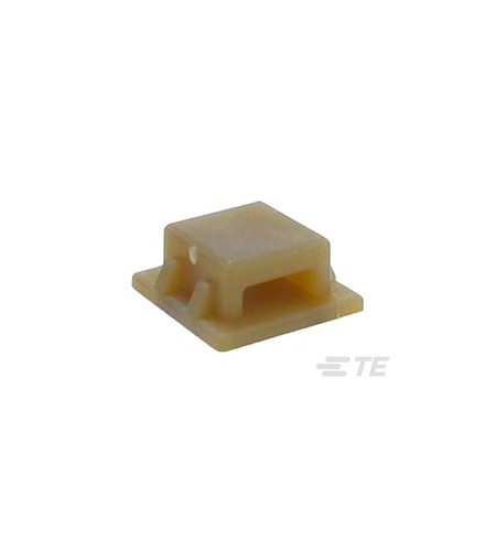 TE Connectivity Self Adhesive Beige Cable Tie Mount