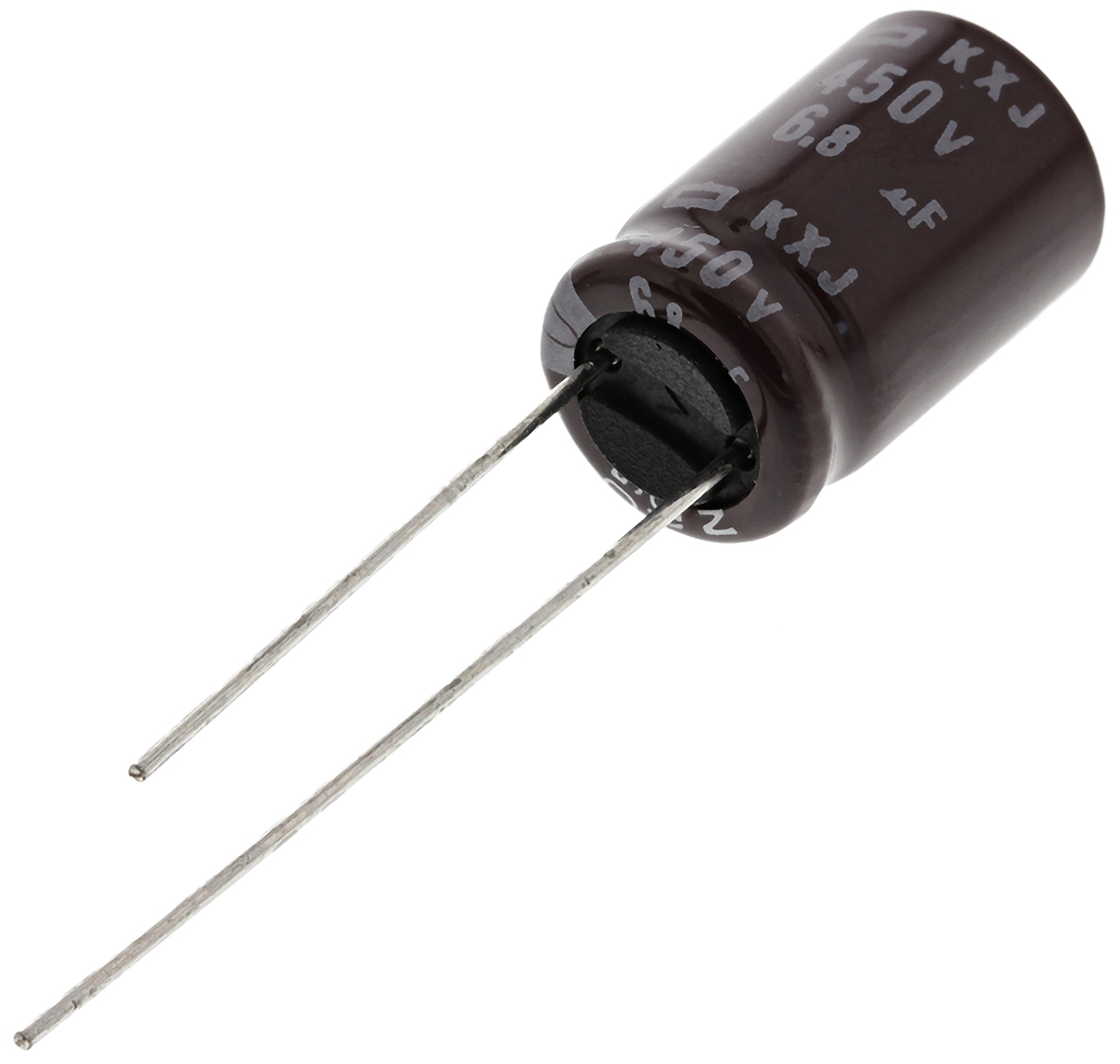 CHEMI-CON 6.8μF Aluminium Electrolytic Capacitor 450V dc, Radial, Through Hole - EKXJ451ELL6R8MJ16S