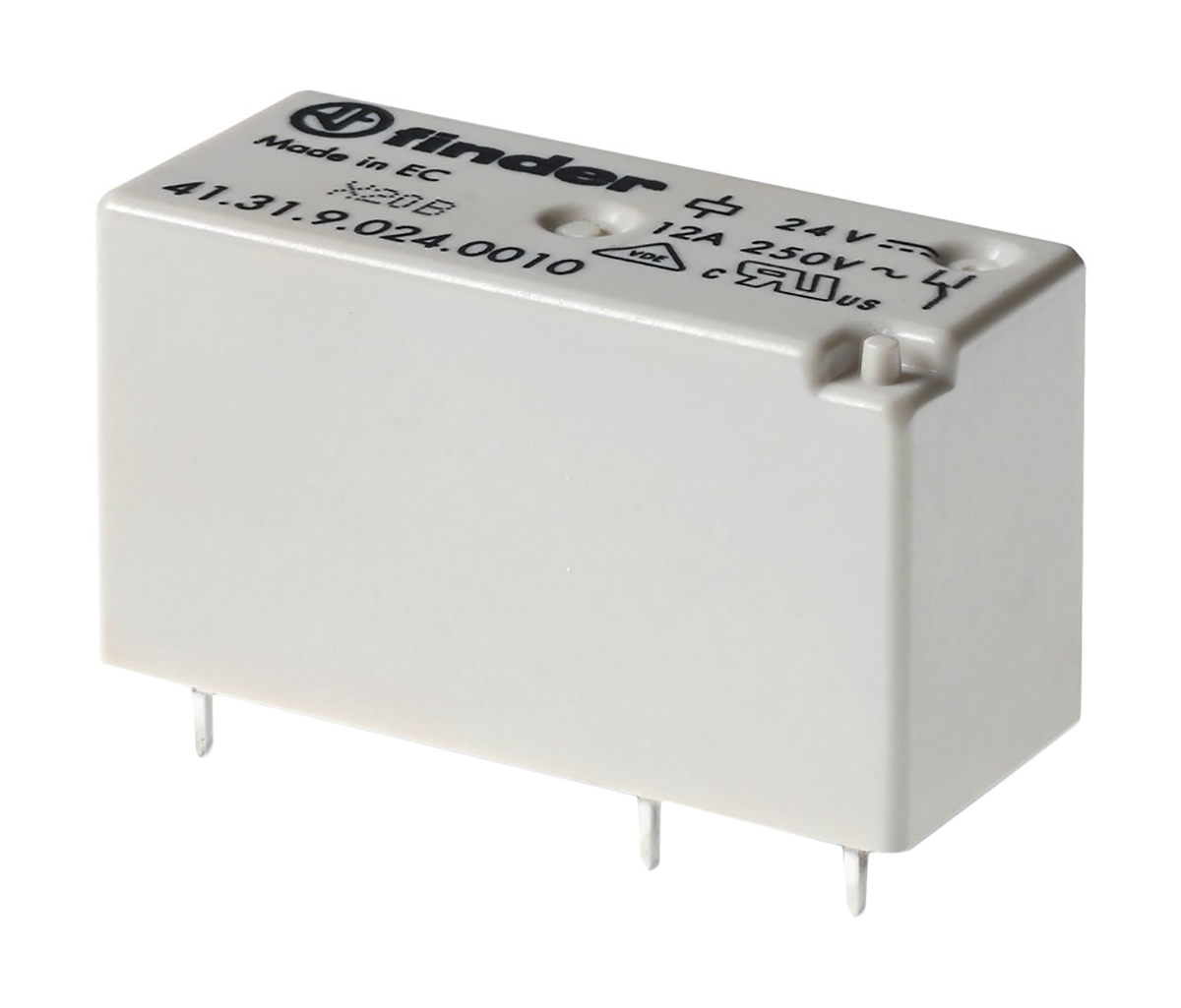 Finder PCB Mount Power Relay, 230V ac Coil, 12A Switching Current, SPDT
