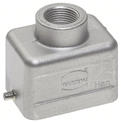 HARTING Han EMC Heavy Duty Power Connector Hood, M20 x 1.5 Thread, Top Entry