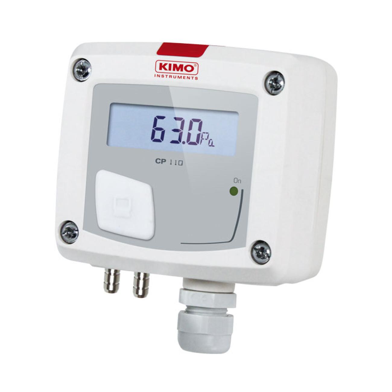 KIMO CP111 Series Pressure Sensor, -100Pa Min, 100Pa Max, Active And Passive Analog Output, Differential Reading
