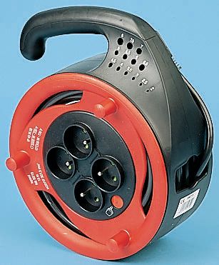 Legrand 15m 1 Socket Type E - French Cable Reel Semi-enclosed Reel, 230 V