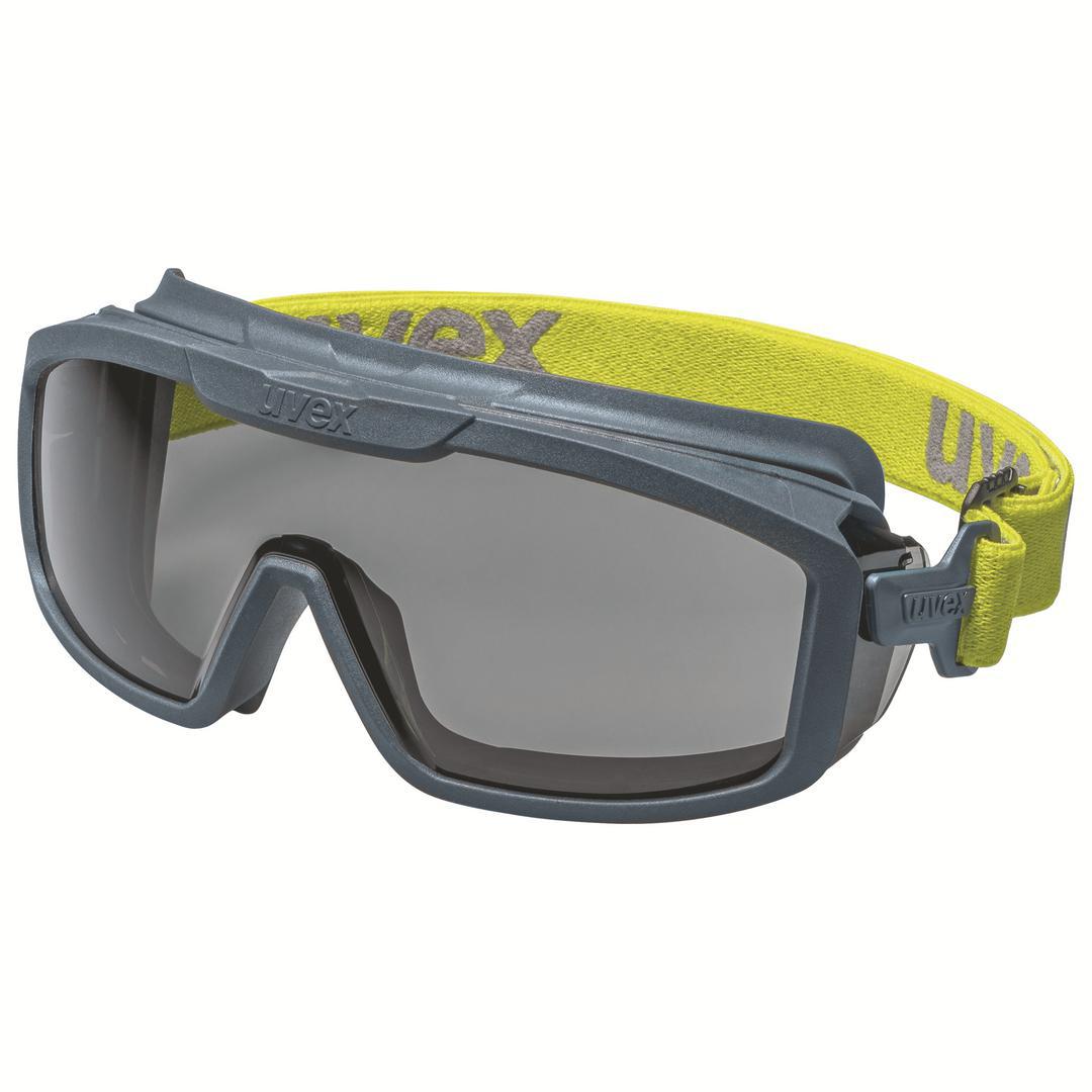 uvex i-guard+, Scratch Resistant Anti-Mist Safety Goggles with Grey Lenses