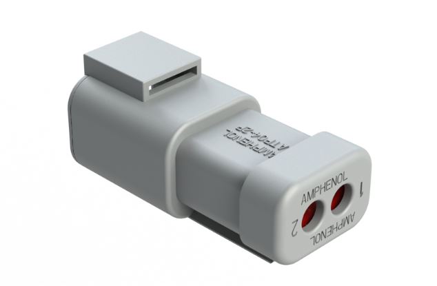 Amphenol Industrial, ATP Cable connector Plug 2 Way, Crimp Termination ATP04-2P-EC01