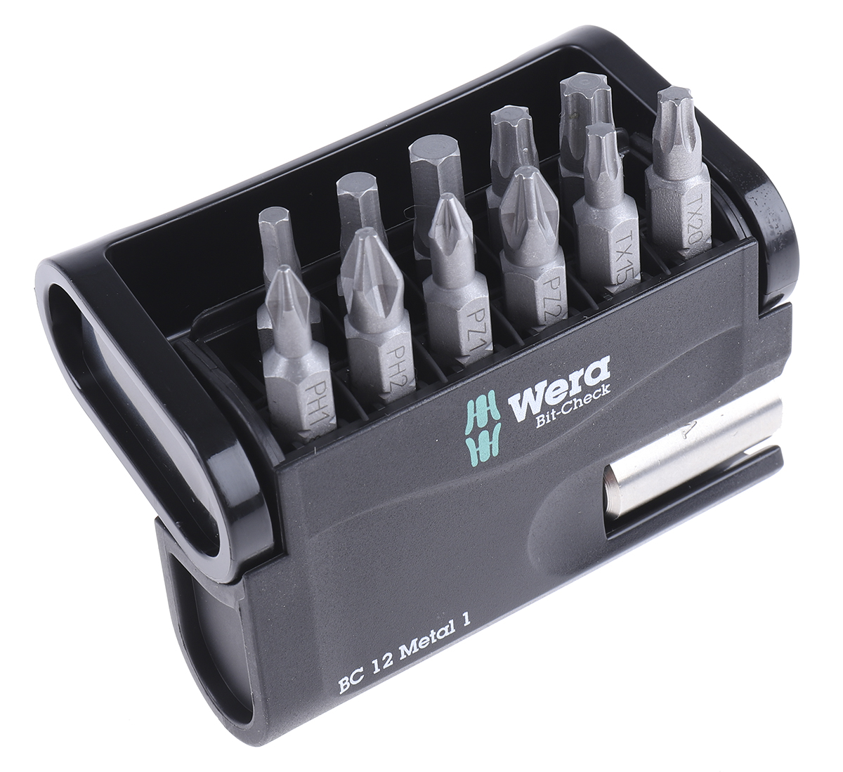 Wera Impact Bit Set 12 Pieces, Hexagon, Phillips, Pozidriv, Torx