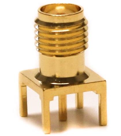 Mueller Electric, Jack PCB Mount SMA Connector, 50Ω, Solder Termination, Straight Body