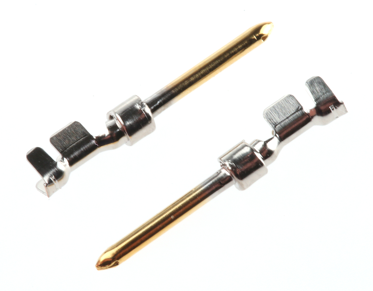 HARTING, D-Sub Standard Series, Male Crimp D-sub Connector Contact, Gold, 24 → 20 AWG