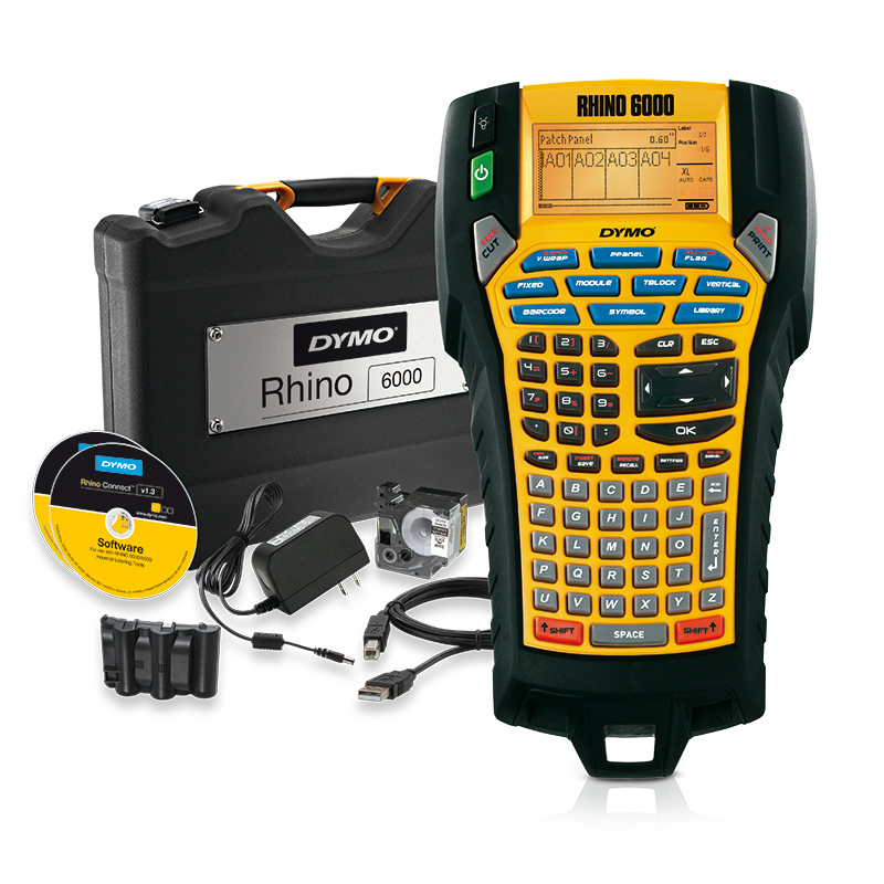 Dymo DYMO RHINO 6000 Handheld Label Printer Kit, 24mm Max Label Width, UK