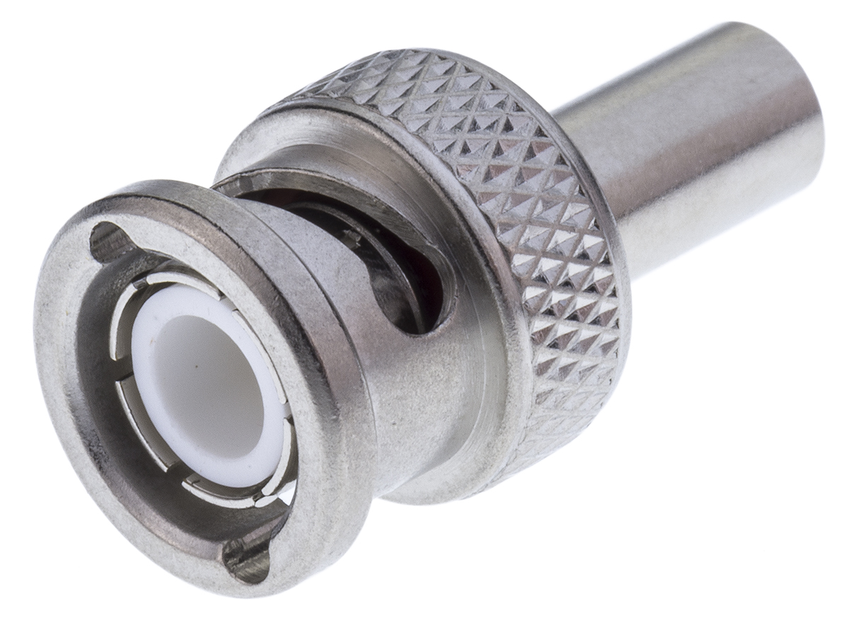 Radiall, Plug Cable Mount BNC Connector, 50Ω, Crimp Termination, Straight Body