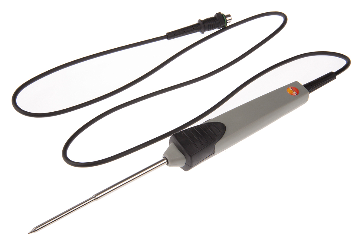Testo NTC Immersion, Penetration Temperature Probe, 50 mm, 115 mm Length, 4 mm, 5 mm Diameter, +150 °C Max