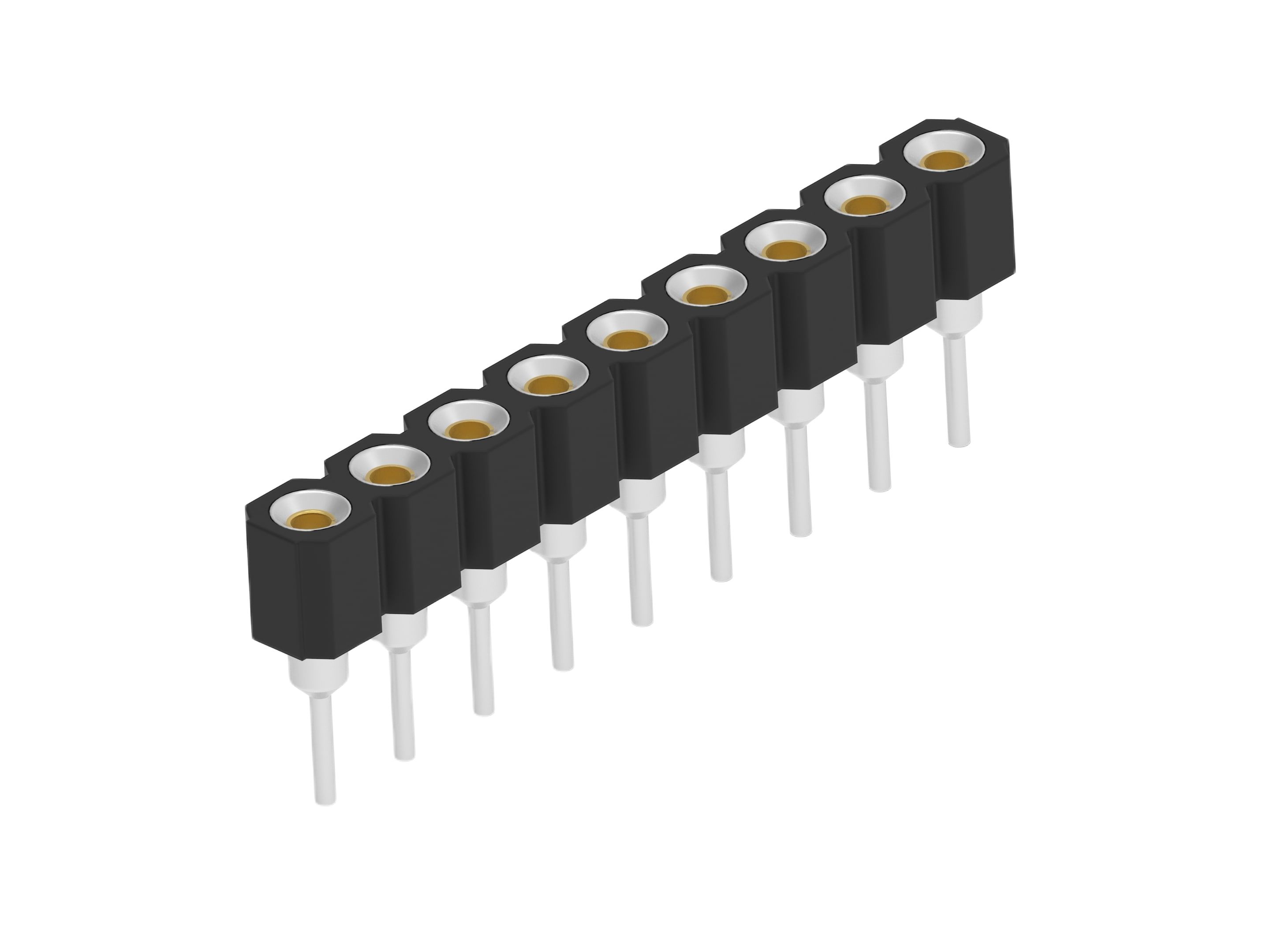 TE Connectivity 2.54mm Pitch 9 Way Through Hole IC Socket