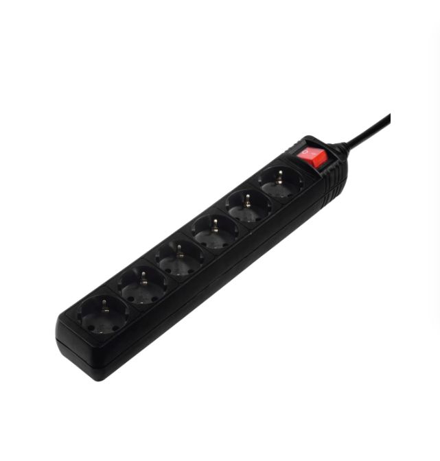 Hama 6 Gang Power Distribution Unit, 1.4m Cable, 16A, 250 V