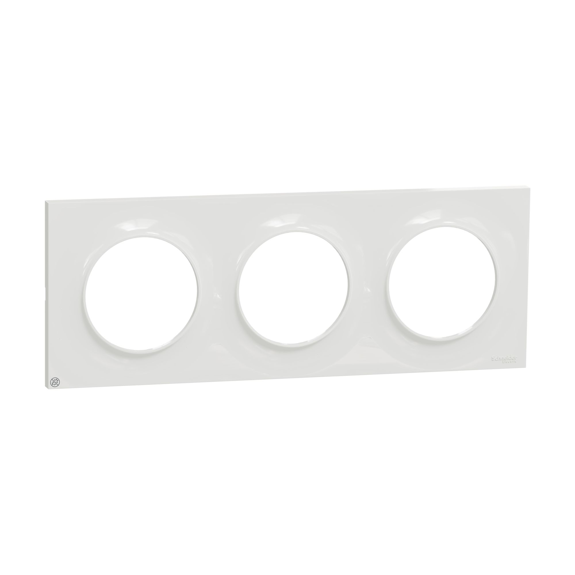 Schneider Electric White, 3 Gang, Odace