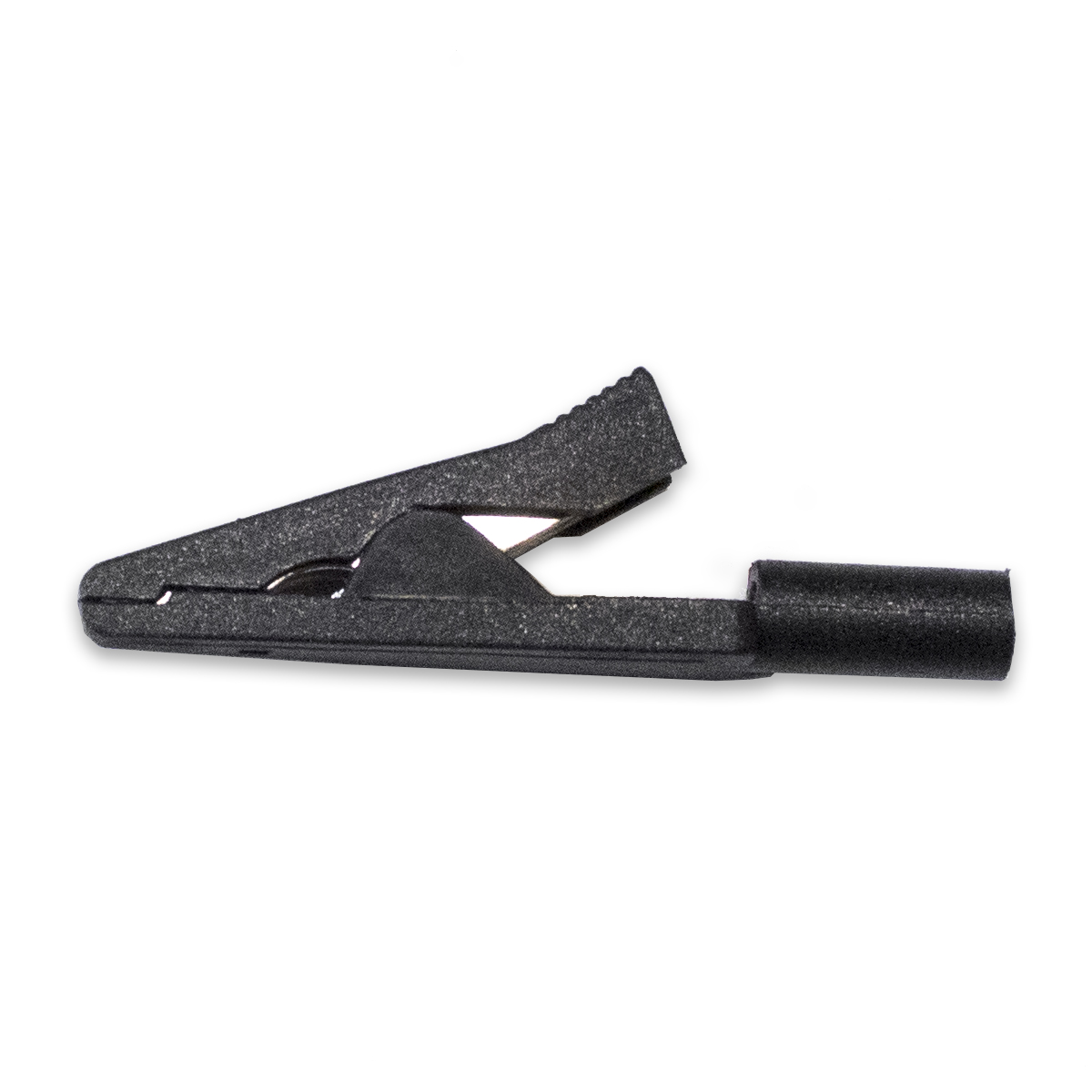 Mueller Electric Crocodile Clip Crocodile Clip Connection, Nickel-Plated Steel Contact, 10A, Black