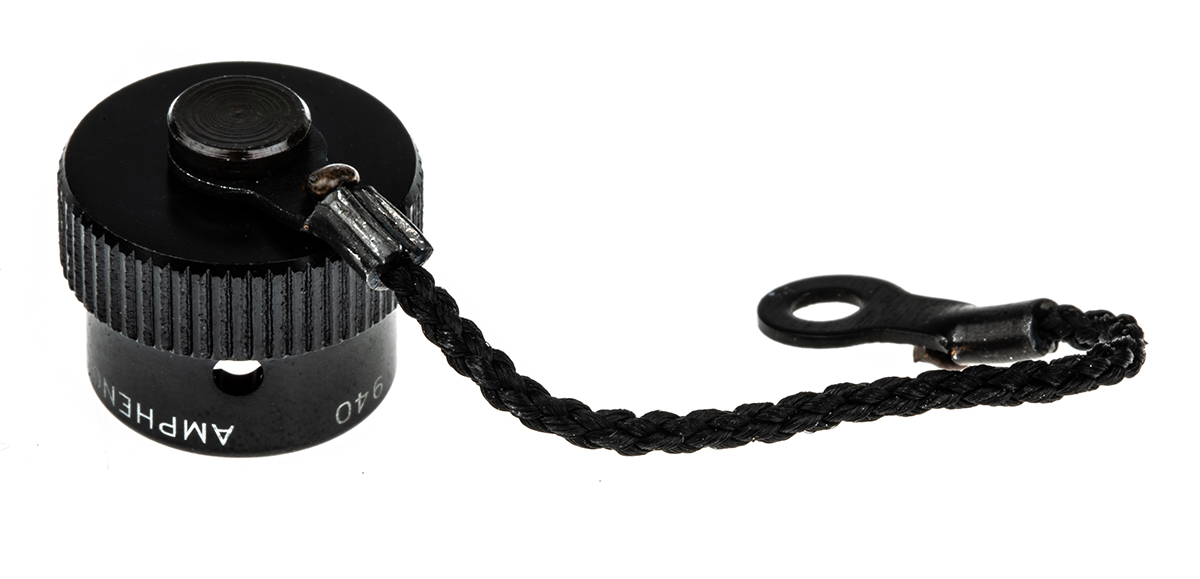 Amphenol Limited 62GB MIL-DTL-26482 Plug Dust Cap, Shell Size 8, with Zinc Cobalt Finish, Aluminium