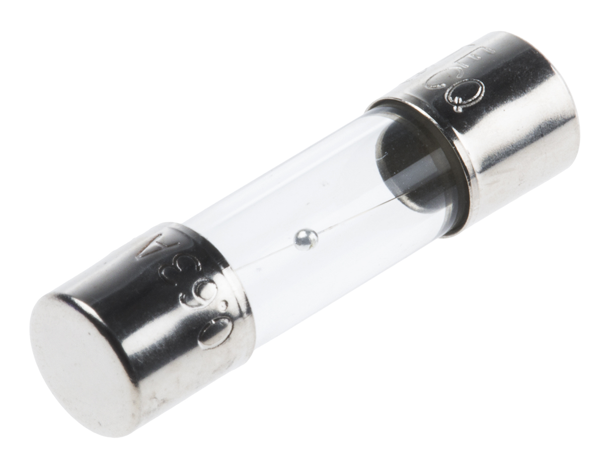 RS PRO 630mA T Glass Cartridge Fuse, 5 x 20mm